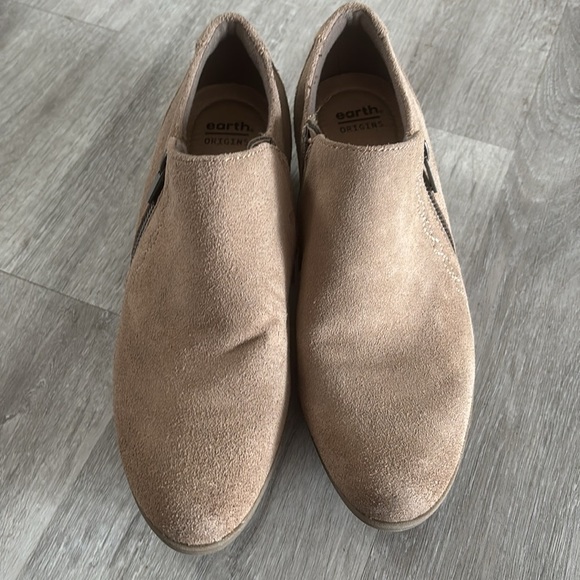 Earth Origins Collette Cheryl Brown Suede Ankle Boots 8.5 - Picture 2 of 7